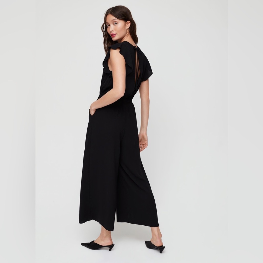 Aritzia Flowy Open Back Jumpsuit